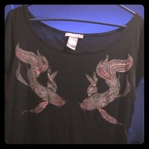 Koi fish shirt size medium